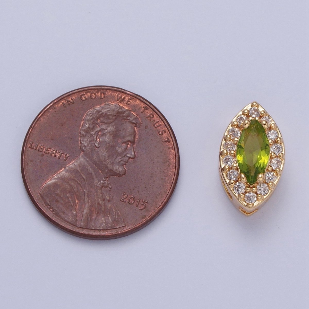 24K Gold Filled Evil Eye Spacer Bead, Micro Pave Multicolor CZ Cubic Zirconia Bead Supply Component For Jewelry Making W-857~W-865