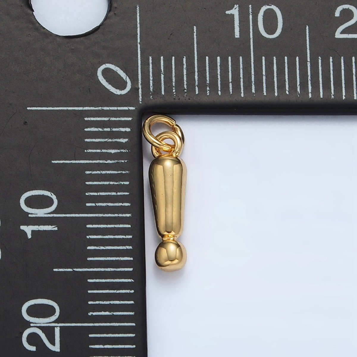 24K Gold Filled "!" Exclamation Mark Minimalist Charm | AC161 - DLUXCA