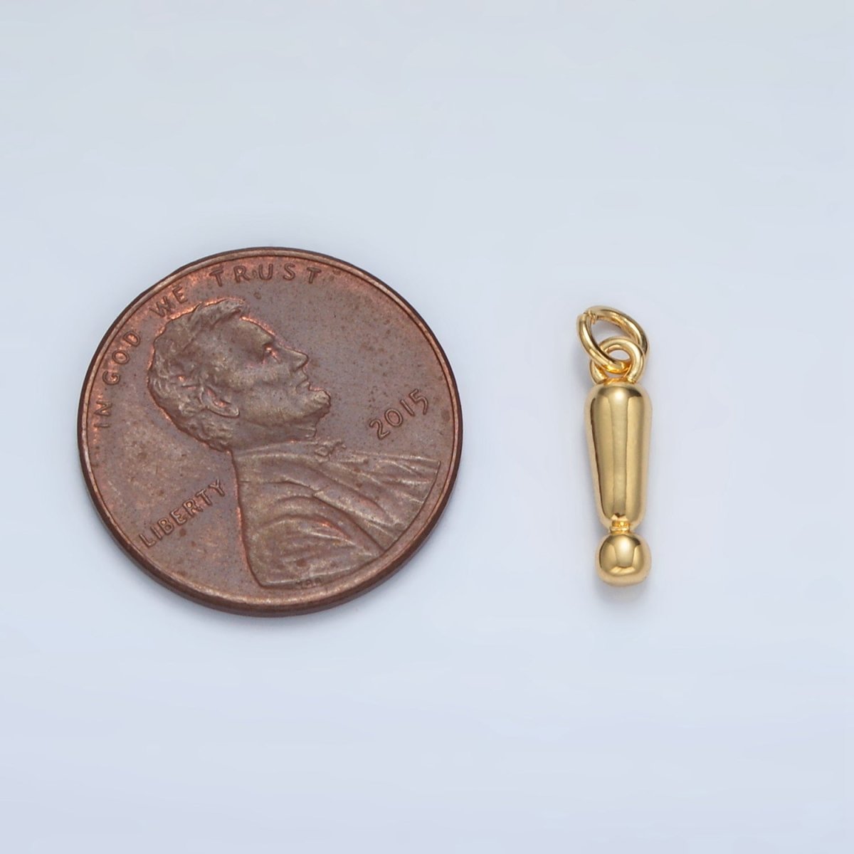 24K Gold Filled "!" Exclamation Mark Minimalist Charm | AC161 - DLUXCA