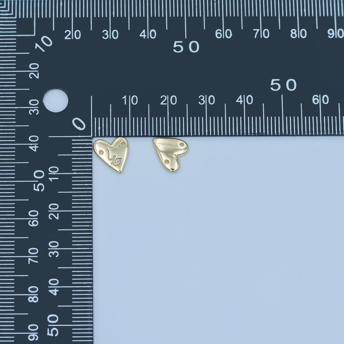 24K Gold Filled Face Engraved Heat Connector | Y011 - DLUXCA