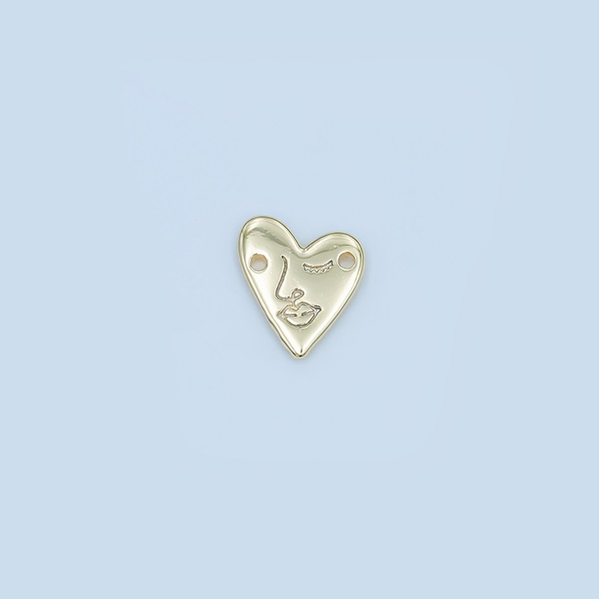 24K Gold Filled Face Engraved Heat Connector | Y011 - DLUXCA