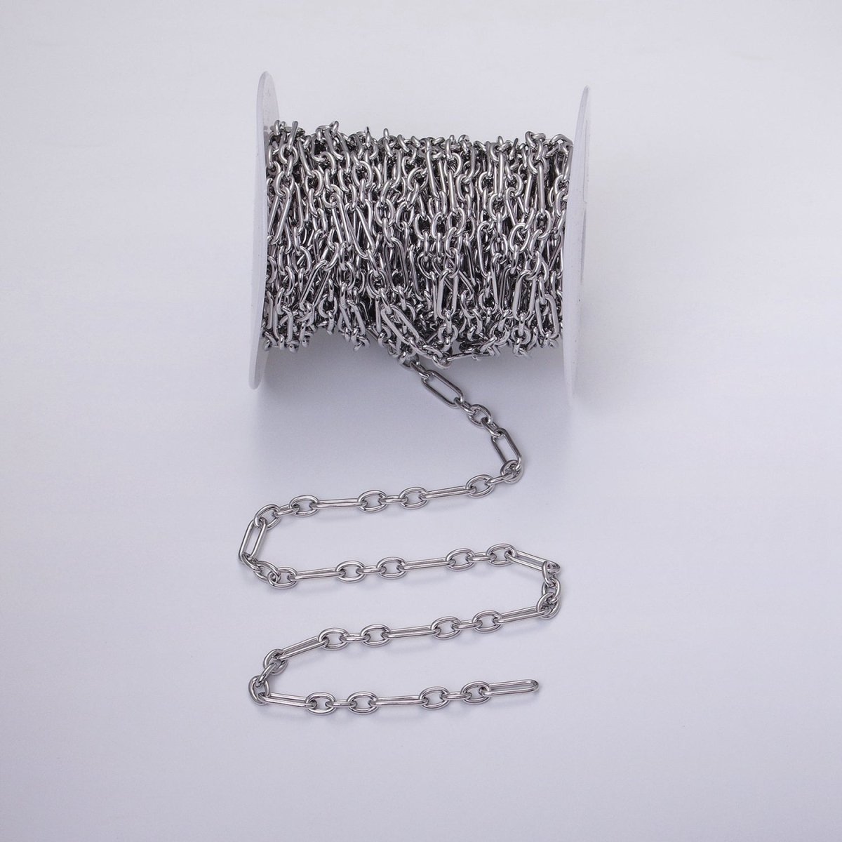 24K Gold Filled Figaro Long and Short Fancy Chain Bulk Gold, Silver Unfinished Chain | ROLL-1263 ROLL-1264 Clearance Pricing