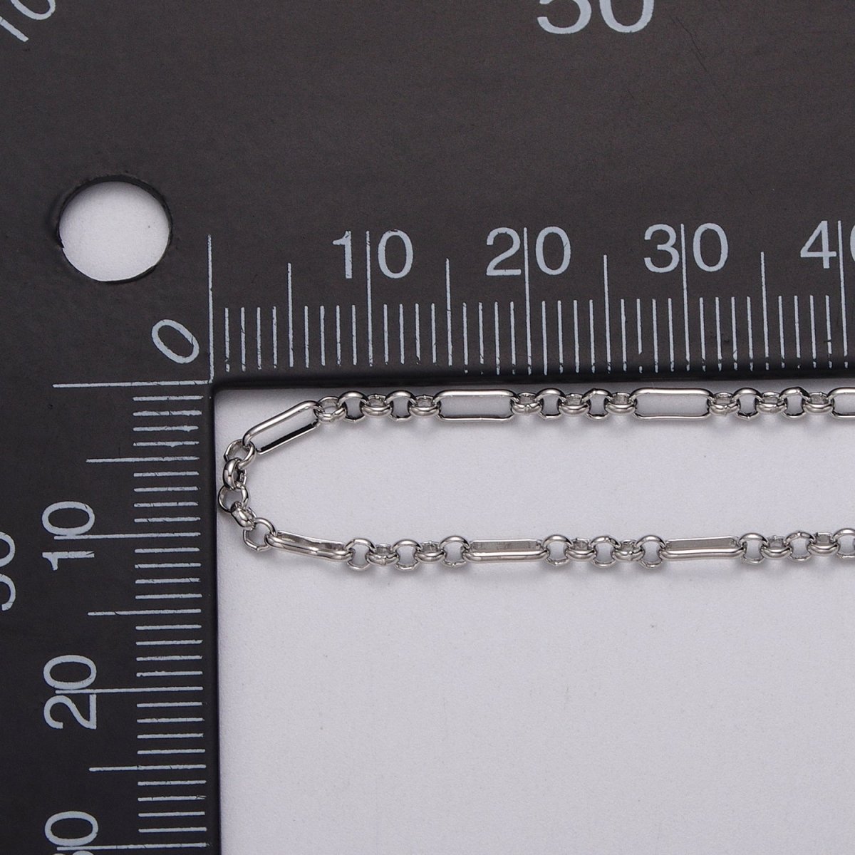 24k Gold Filled Figaro Long and Short Fancy Chain Triple, Double Rolo Link Unfinished Chain in Gold & Silver | ROLL-1061, ROLL-1062, ROLL-1085, ROLL-1084 Clearance Pricing
