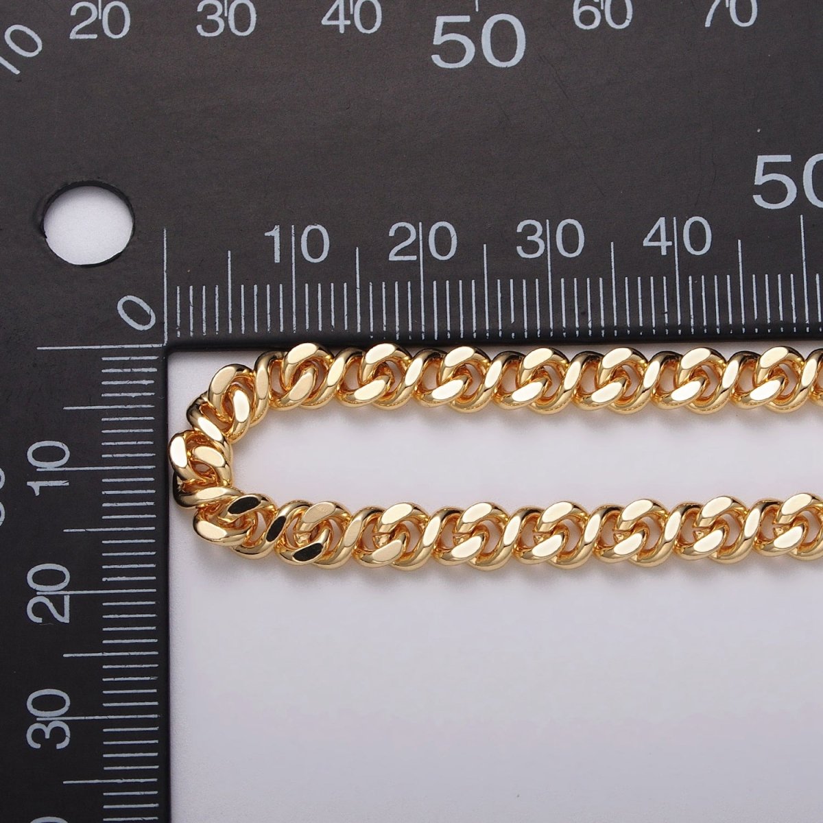 24k Gold Filled Flat Double Curb Figaro Eight Designed Unfinished Chain by Yard in Gold & Silver | ROLL-1053, ROLL-1107 Clearance Pricing