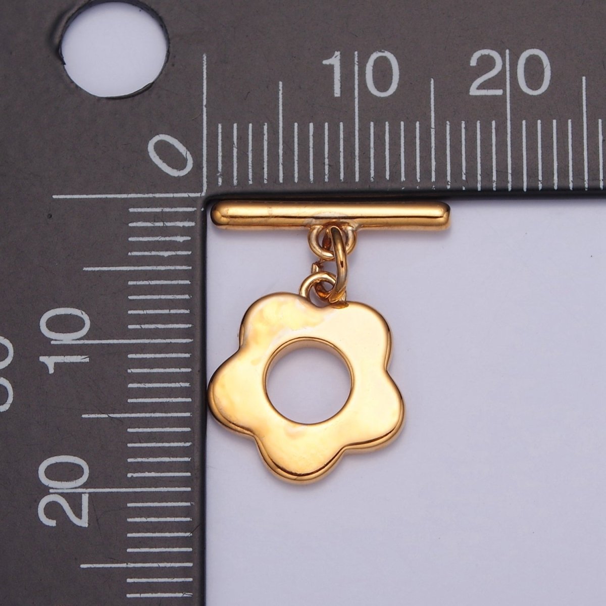 24k Gold Filled Flower Toggle Clasp, Jewelry Clasp OT Clasp Findings L-711 L-712 L-822