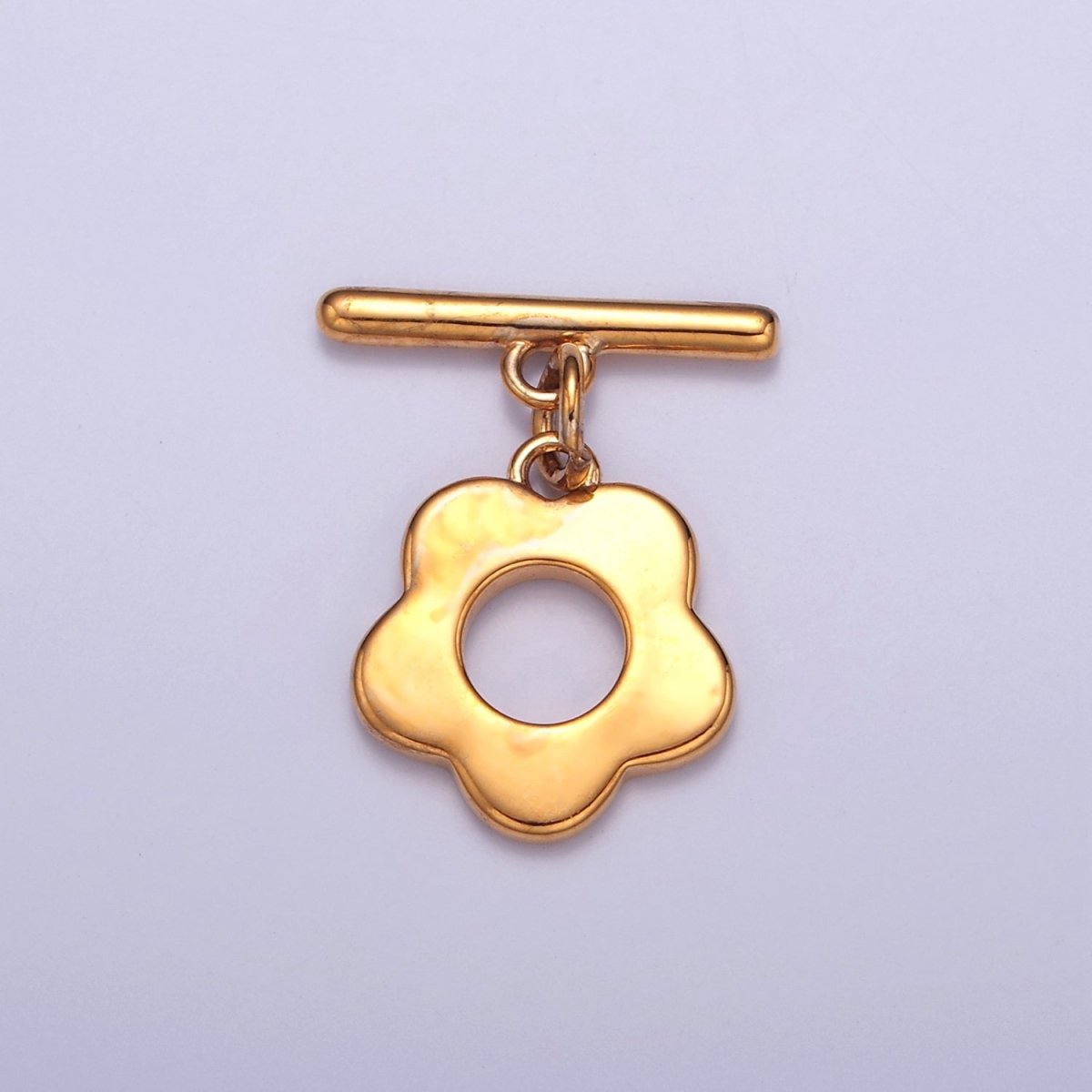 24k Gold Filled Flower Toggle Clasp, Jewelry Clasp OT Clasp Findings L-711 L-712 L-822