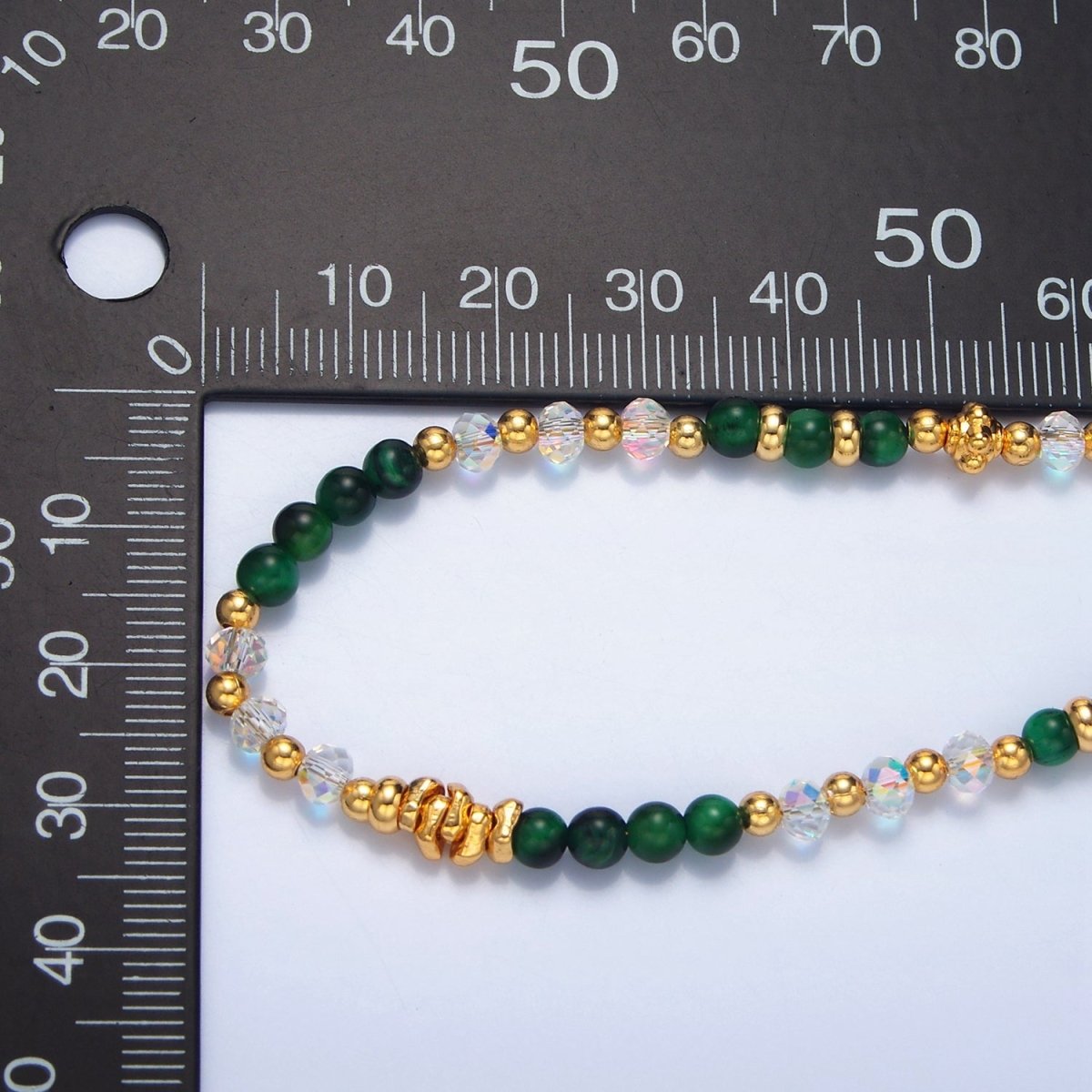 24K Gold Filled Gemstone Multifaceted Bead 16 Inch Necklace | WA-2651 ~ WA-2654