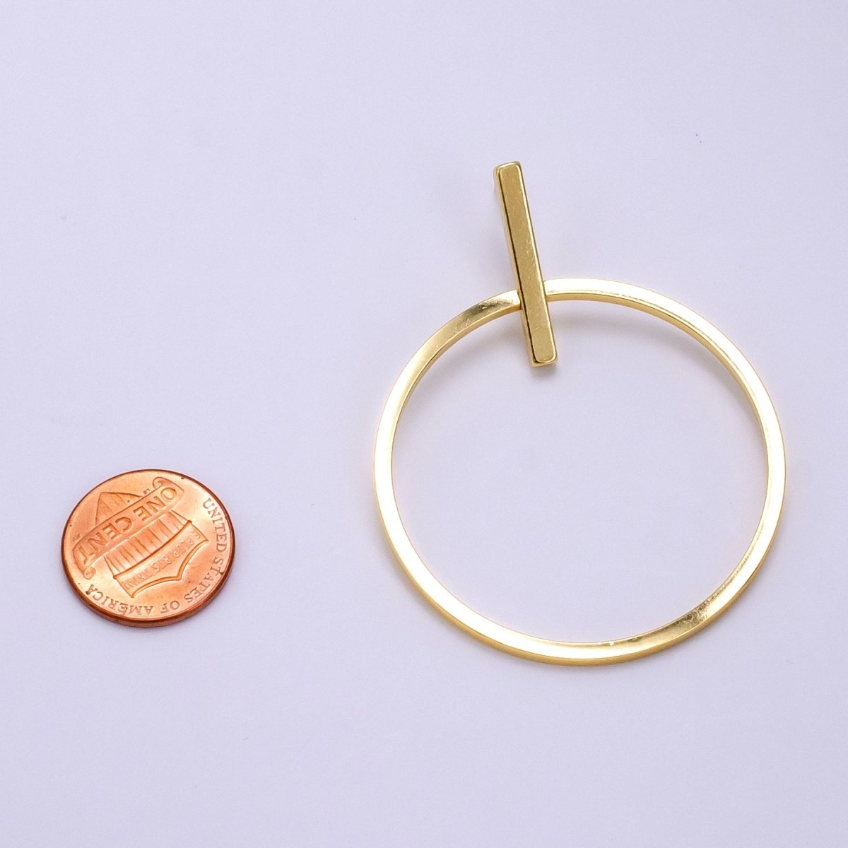 24K Gold Filled Geometric Drop Stud Earrings | AE368