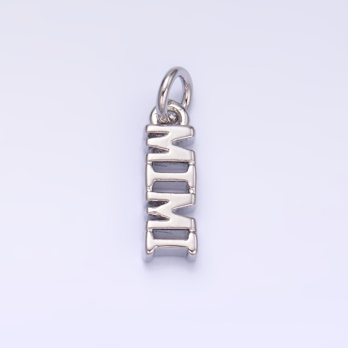 24K Gold Filled Grandmother "MIMI" Script Charm in Gold & Silver | W425