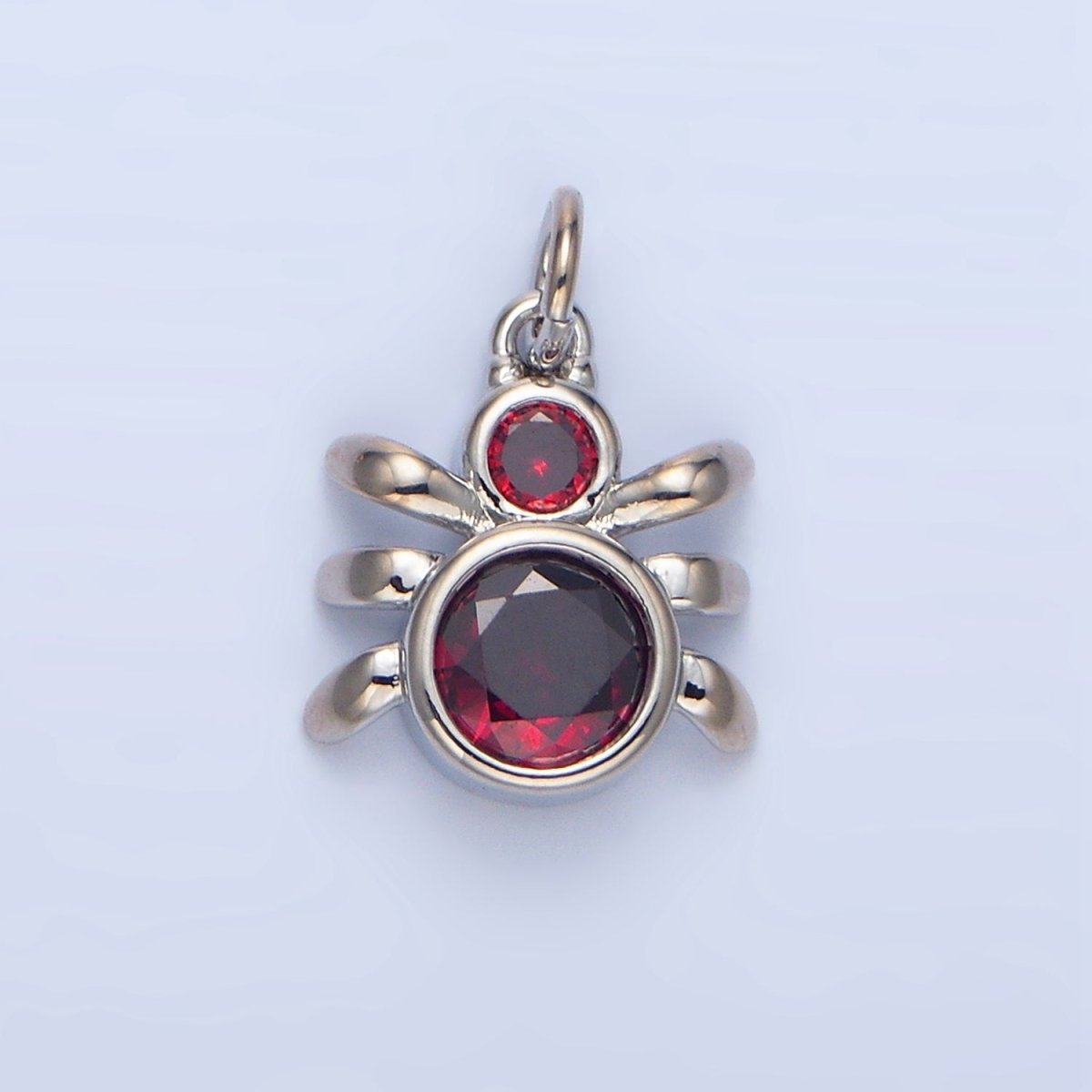 24K Gold Filled Green, Black, Red CZ Insect Spider Charm | X886 - X901