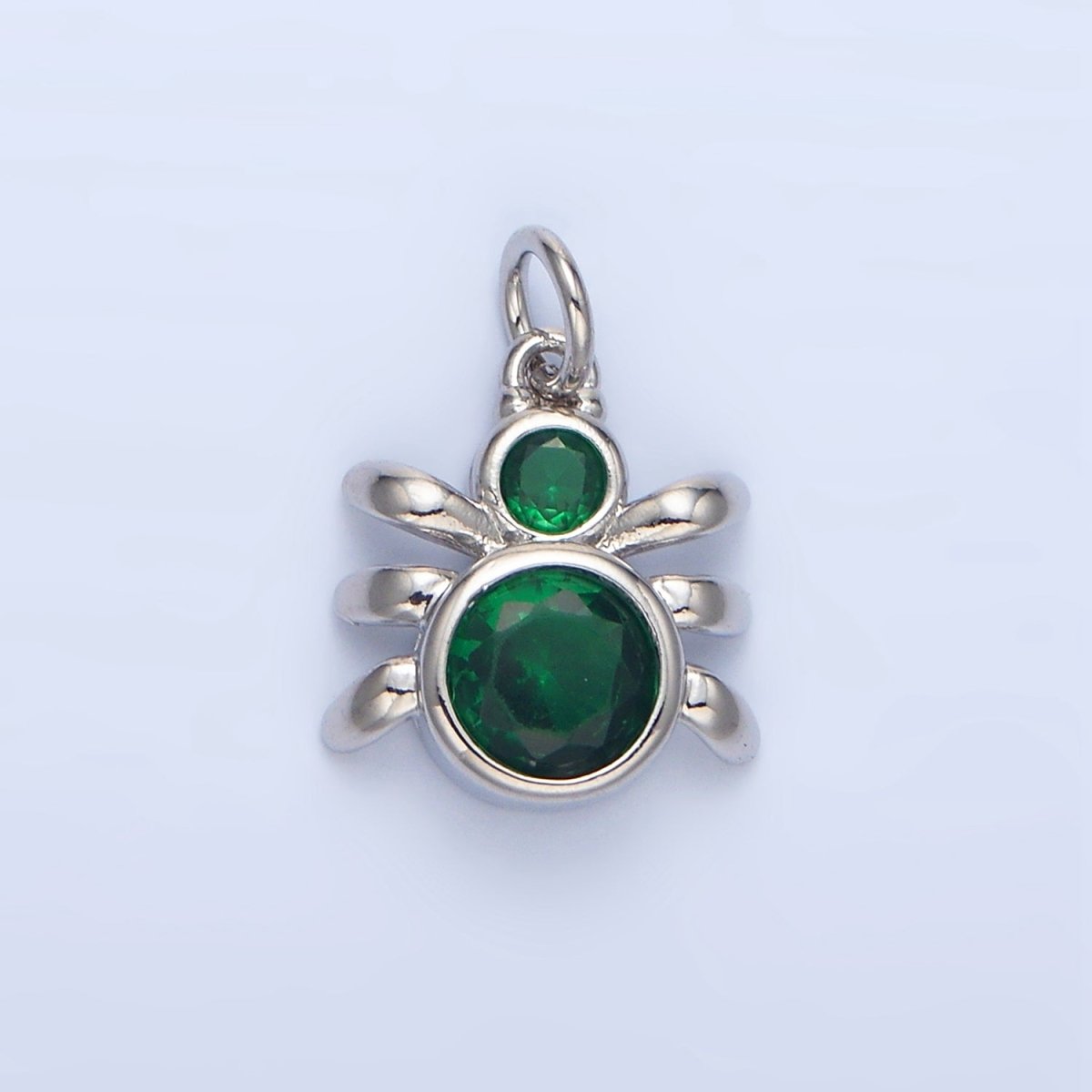 24K Gold Filled Green, Black, Red CZ Insect Spider Charm | X886 - X901