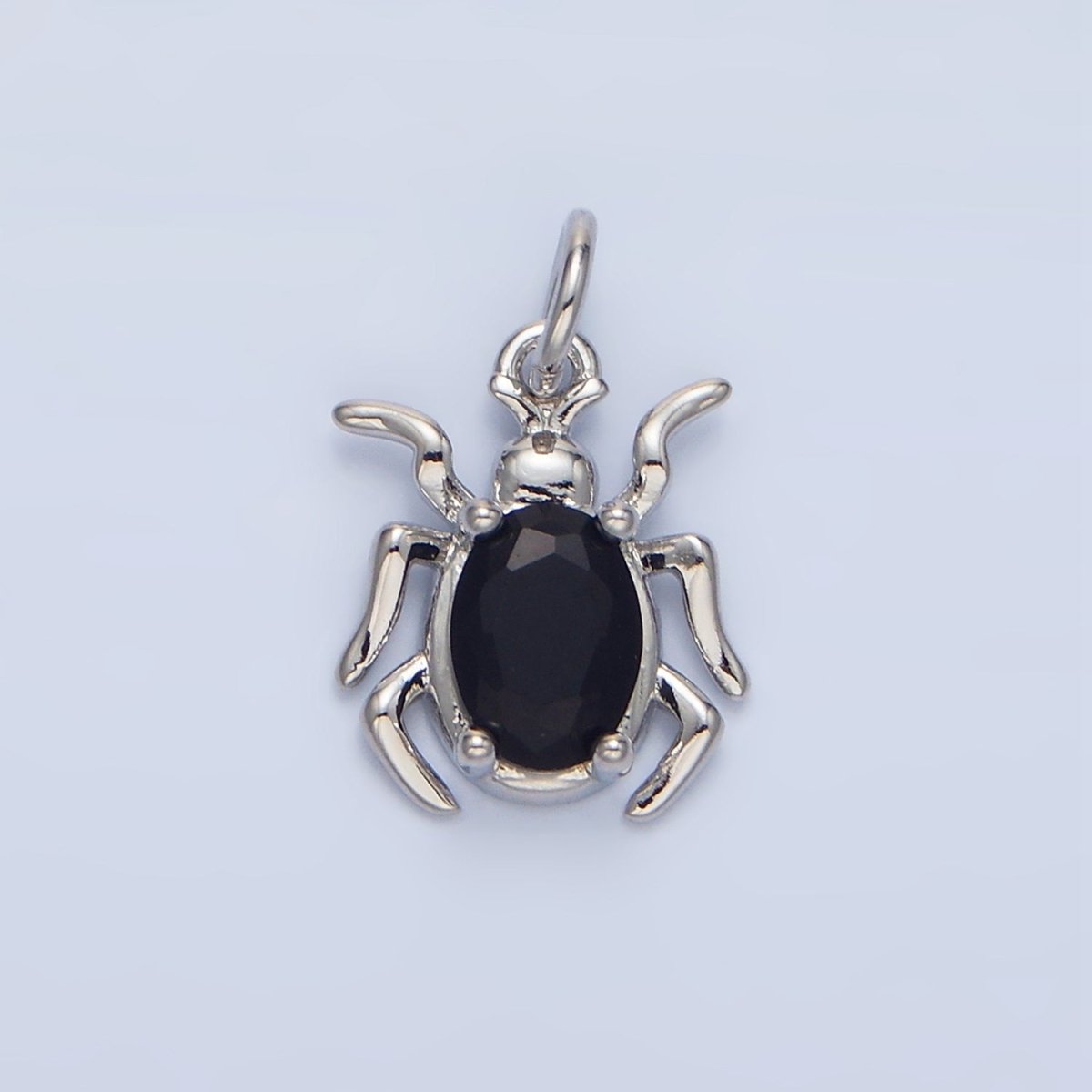 24K Gold Filled Green, Black, Red CZ Spider Insect Charm | X902 - X904