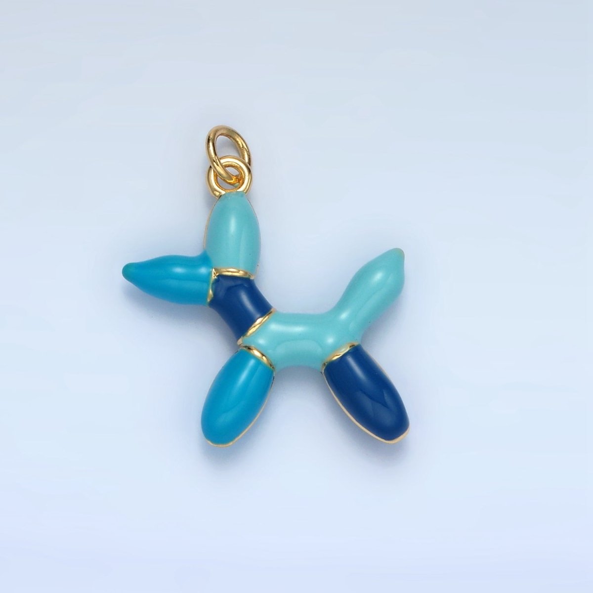 24K Gold Filled Green, Red, Blue Enamel Balloon Animal Charm | M139 - M140