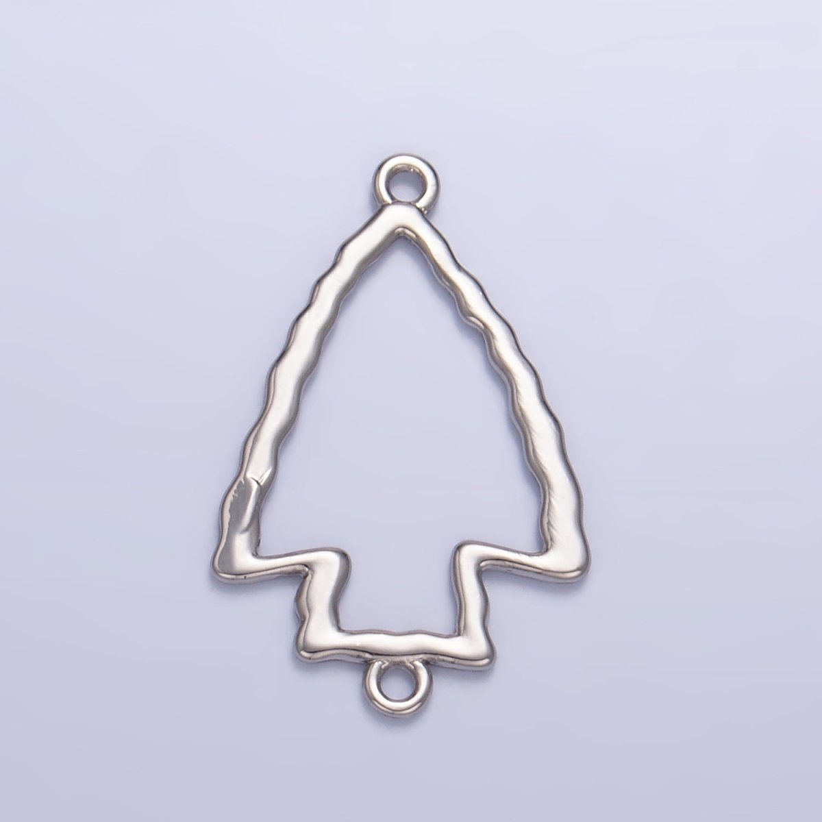 24K Gold Filled Hammered Arrow Open Charm Connector in Gold & Silver | F833