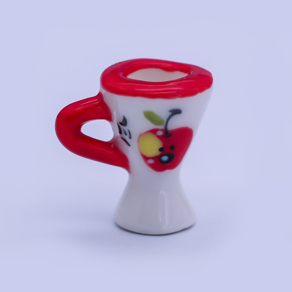 24K Gold Filled Handmade Apple Mug Porcelain Ceramic | AH401 - DLUXCA