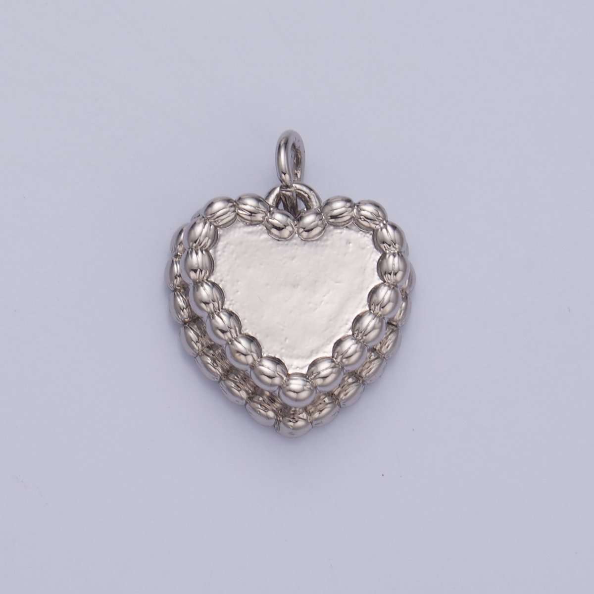 24K Gold Filled Heart Cake Pastry Desert Multidimensional Charm in Gold & Silver | W413