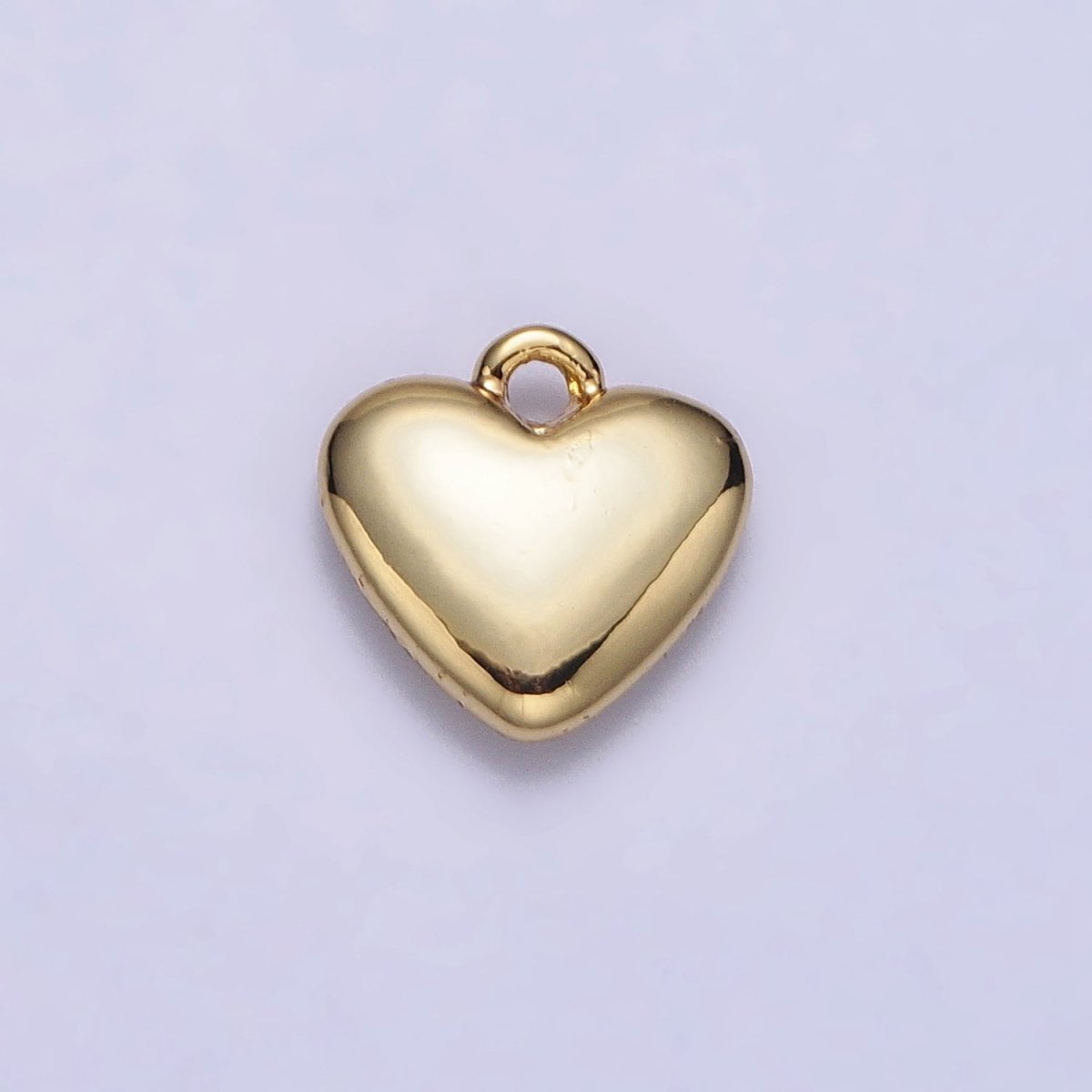 24K Gold Filled Heart Valentine Love Add-On Charm in Gold & Silver | AC-347 AC-348