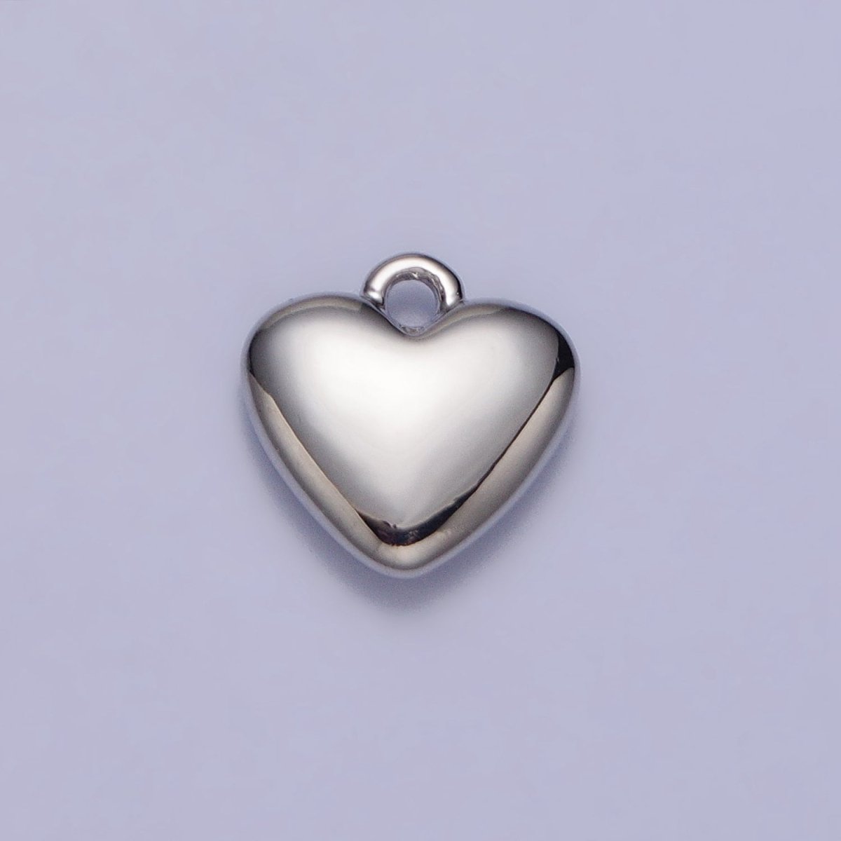 24K Gold Filled Heart Valentine Love Add-On Charm in Gold & Silver | AC-347 AC-348