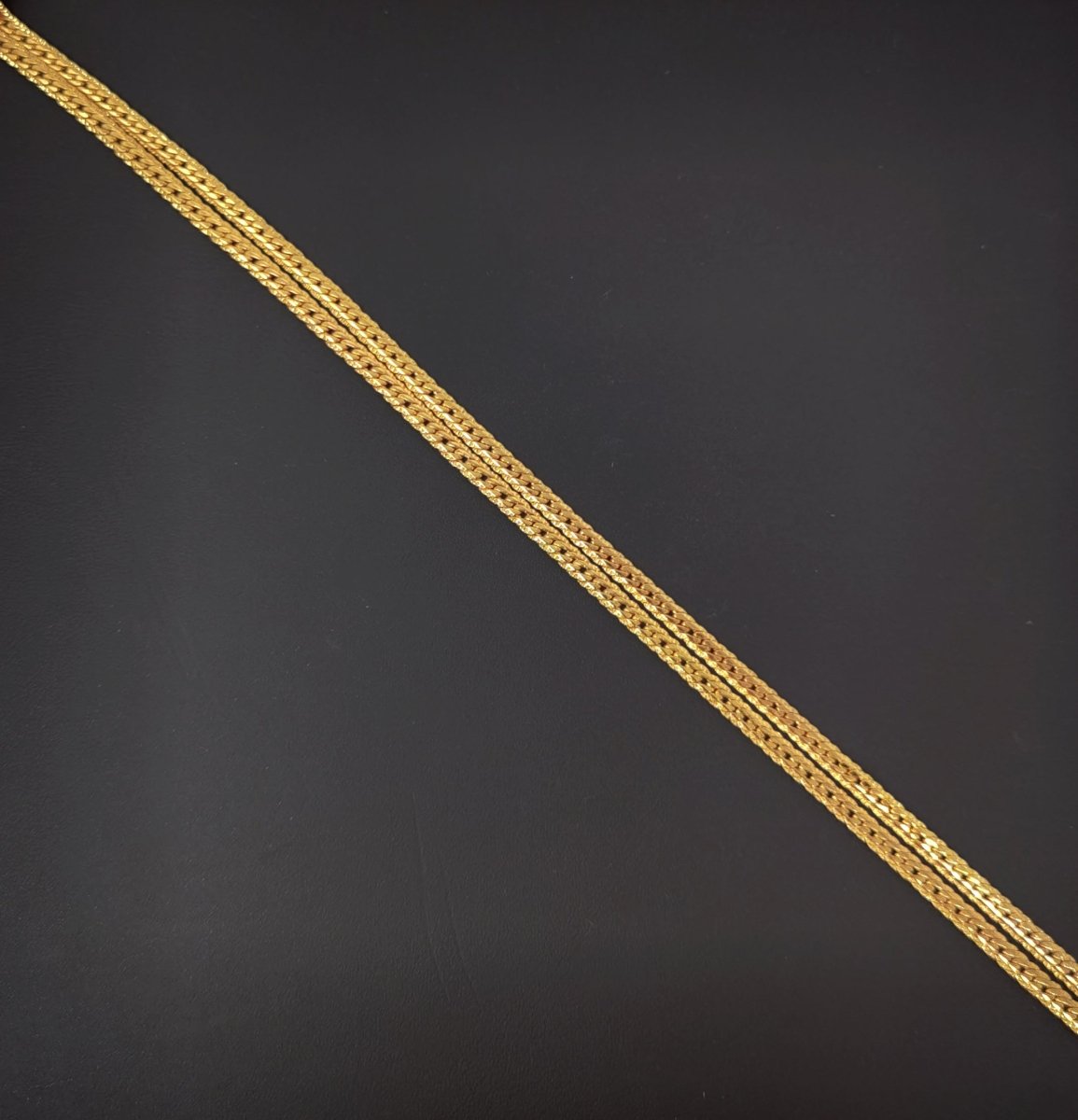 24K Gold Filled Herringbone Chain Necklace, 19.8 inch Herringbone Finished Necklace For Jewelry Making, 3.1mm Herringbone Necklace w/ Lobster Clasps | CN-974  Clearance Pricing