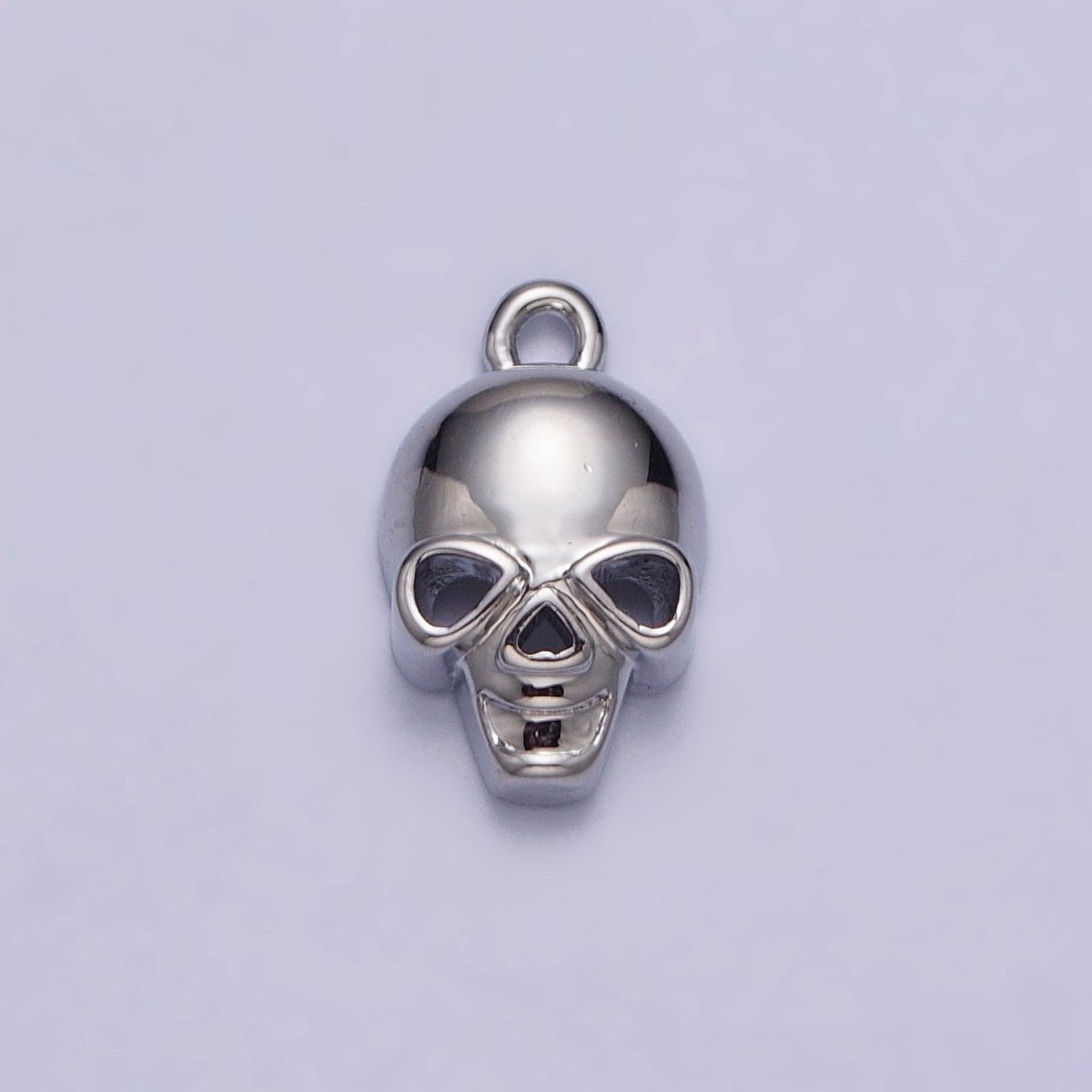 24K Gold Filled Human Skeleton Skull Add-On Charm in Gold & Silver | AC341 AC342