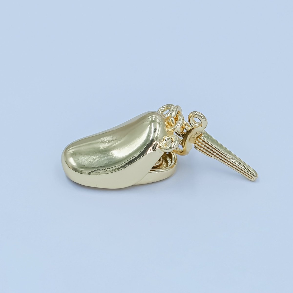 24K Gold Filled Ingot Bean Buckle Closure Finding Set | Z1126 - DLUXCA