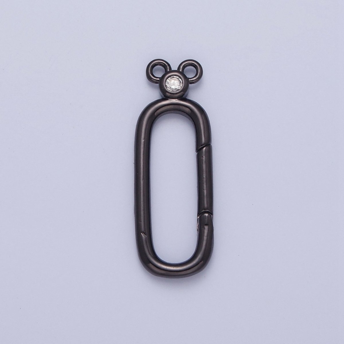 24K Gold Filled Jewelry Closure, Rectangle Toggle Clasps with Cubic Zirconia L-782~L-785