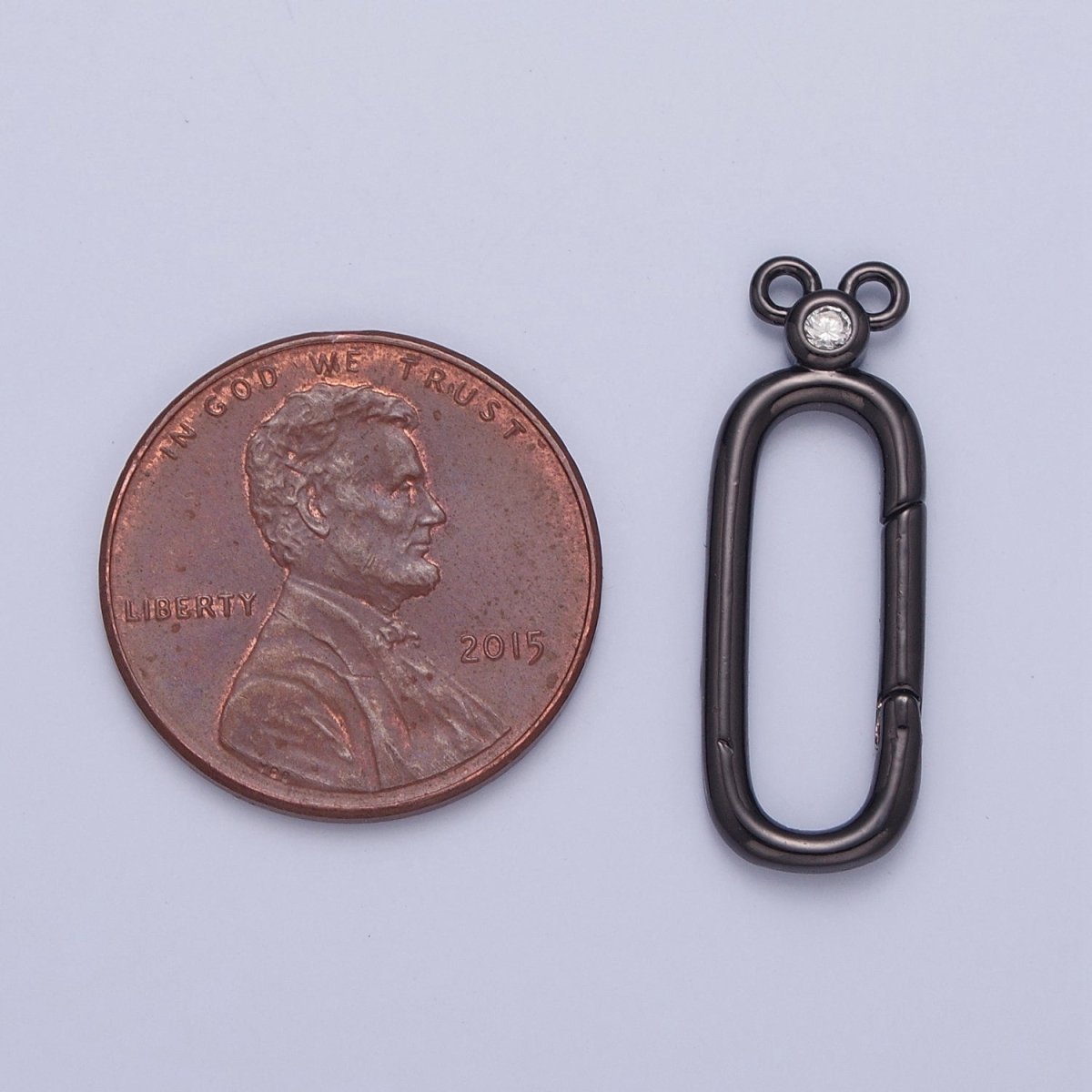 24K Gold Filled Jewelry Closure, Rectangle Toggle Clasps with Cubic Zirconia L-782~L-785