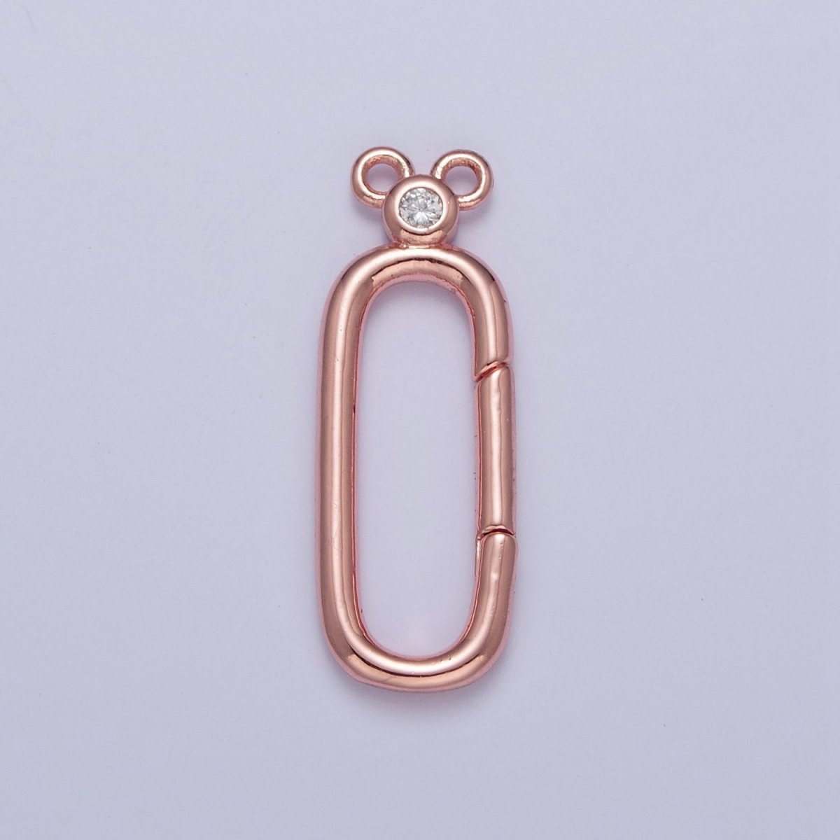 24K Gold Filled Jewelry Closure, Rectangle Toggle Clasps with Cubic Zirconia L-782~L-785