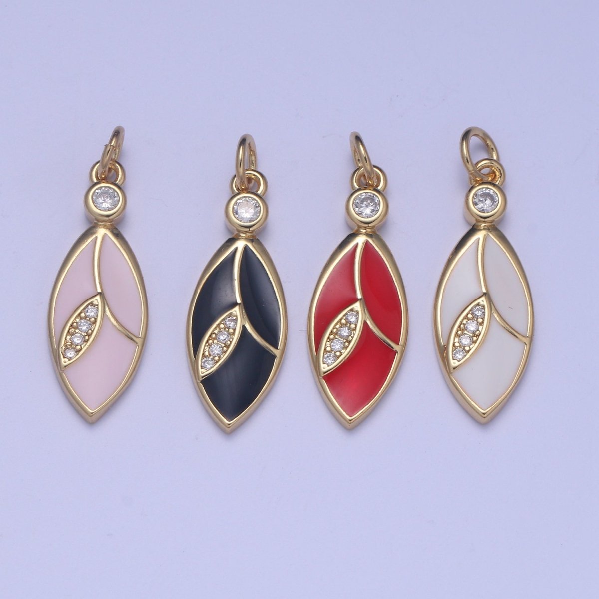 24K Gold Filled Leaf Charm E-286-E-289