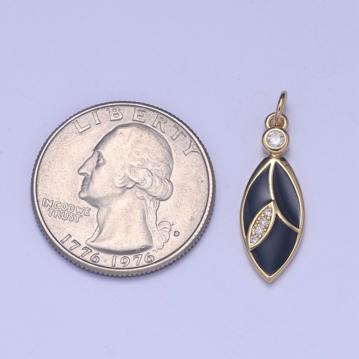 24K Gold Filled Leaf Charm E-286-E-289