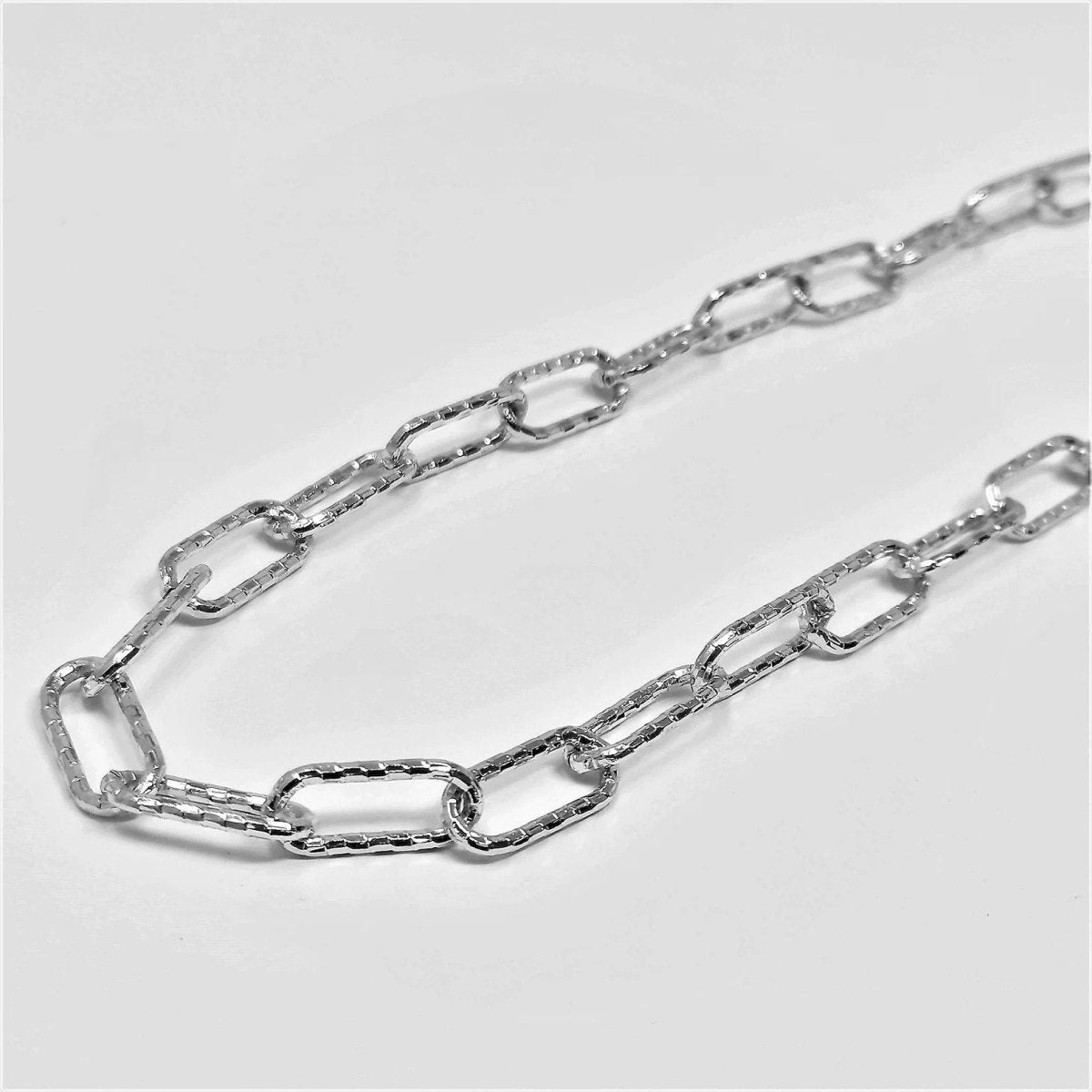 24K Gold Filled Linked Paperclip Chain By Yard, Oval Woven PaperClip Chain, Fancy Roll Chain | ROLL-359 ROLL-563 Clearance Pricing