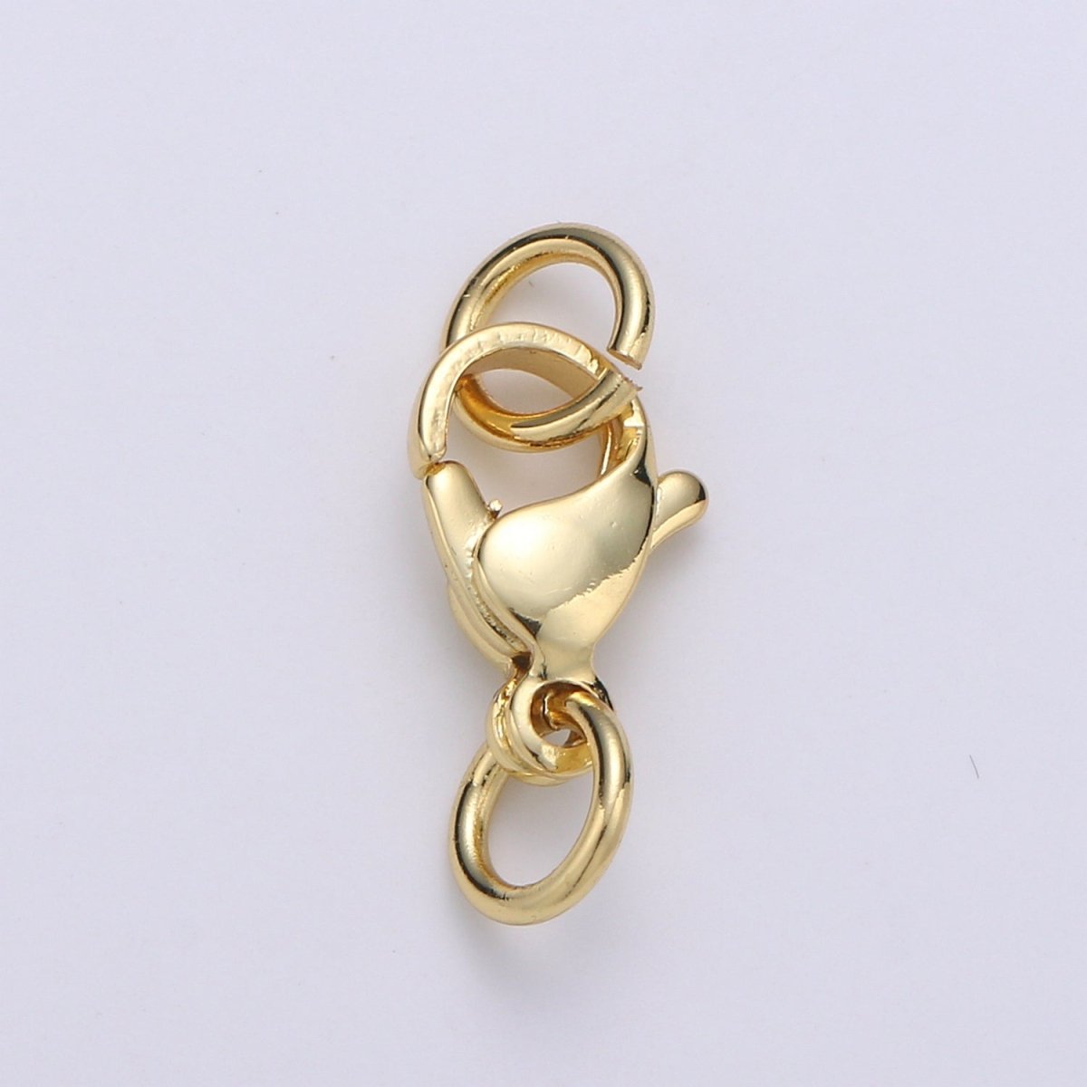 24K Gold Filled Lobster Clasp with Jump Rings for DIY Jewelry Making Necklace Bracelet Anklet  L-129 L-132 L-135