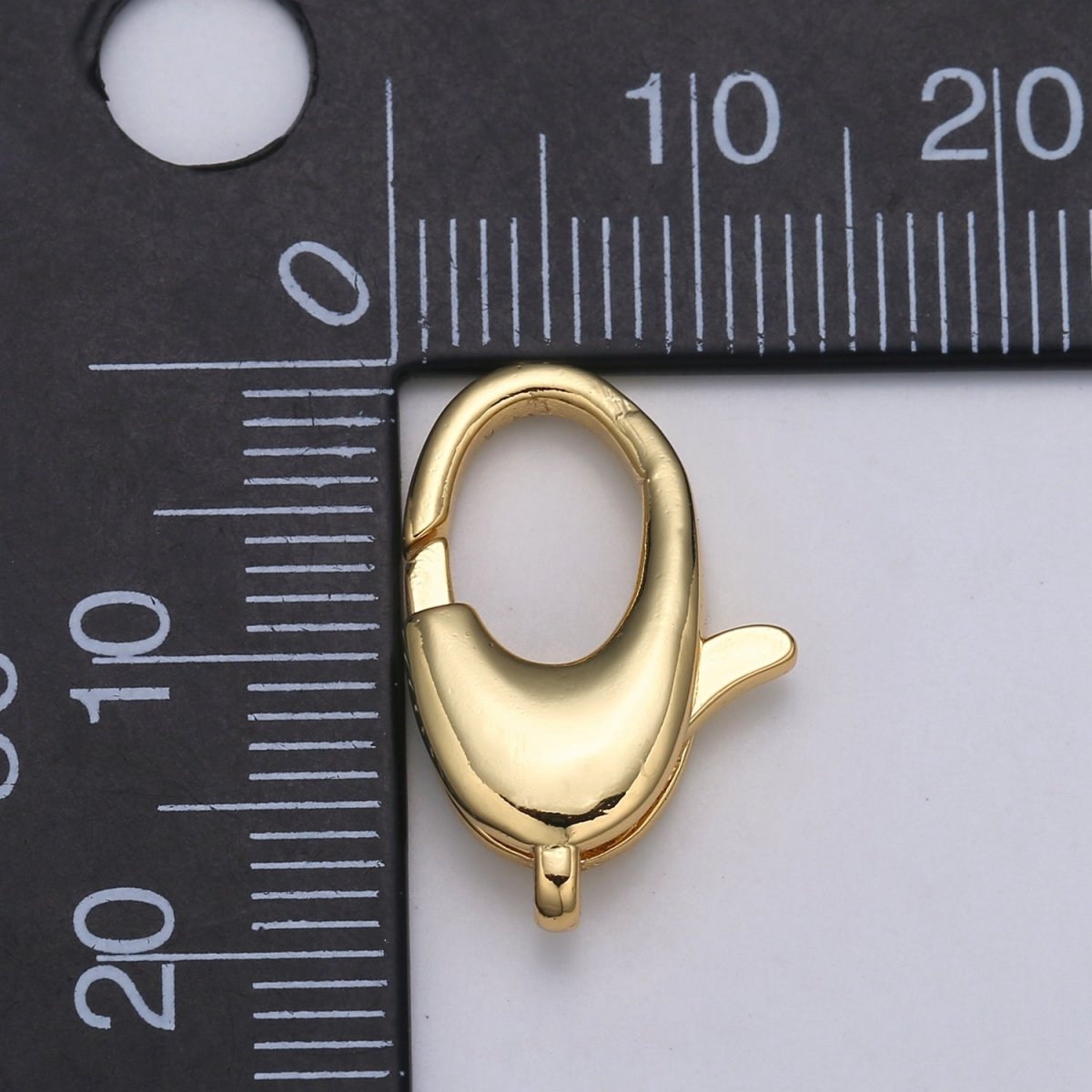 24K Gold Filled Lobster Clasp with Rings For DIY Jewelry Making Supplies For Necklace Bracelet  L-174 K-123