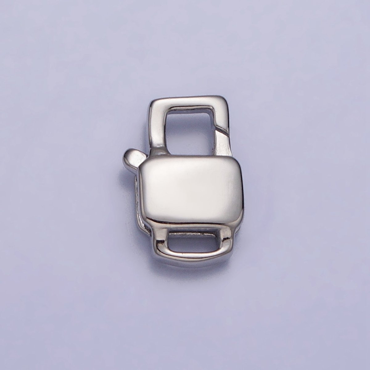 24K Gold Filled Lobster Clasps Geometric Rectangular Jewelry Closure Supply in Gold & Silver | Z-127 Z-128