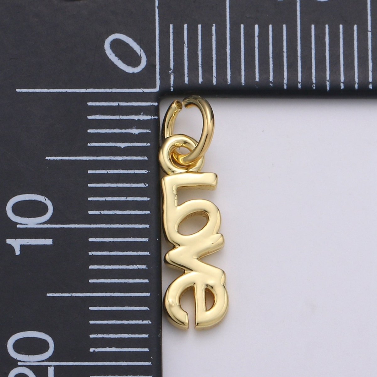 24K Gold Filled "LOVE" Charm D-920 - DLUXCA