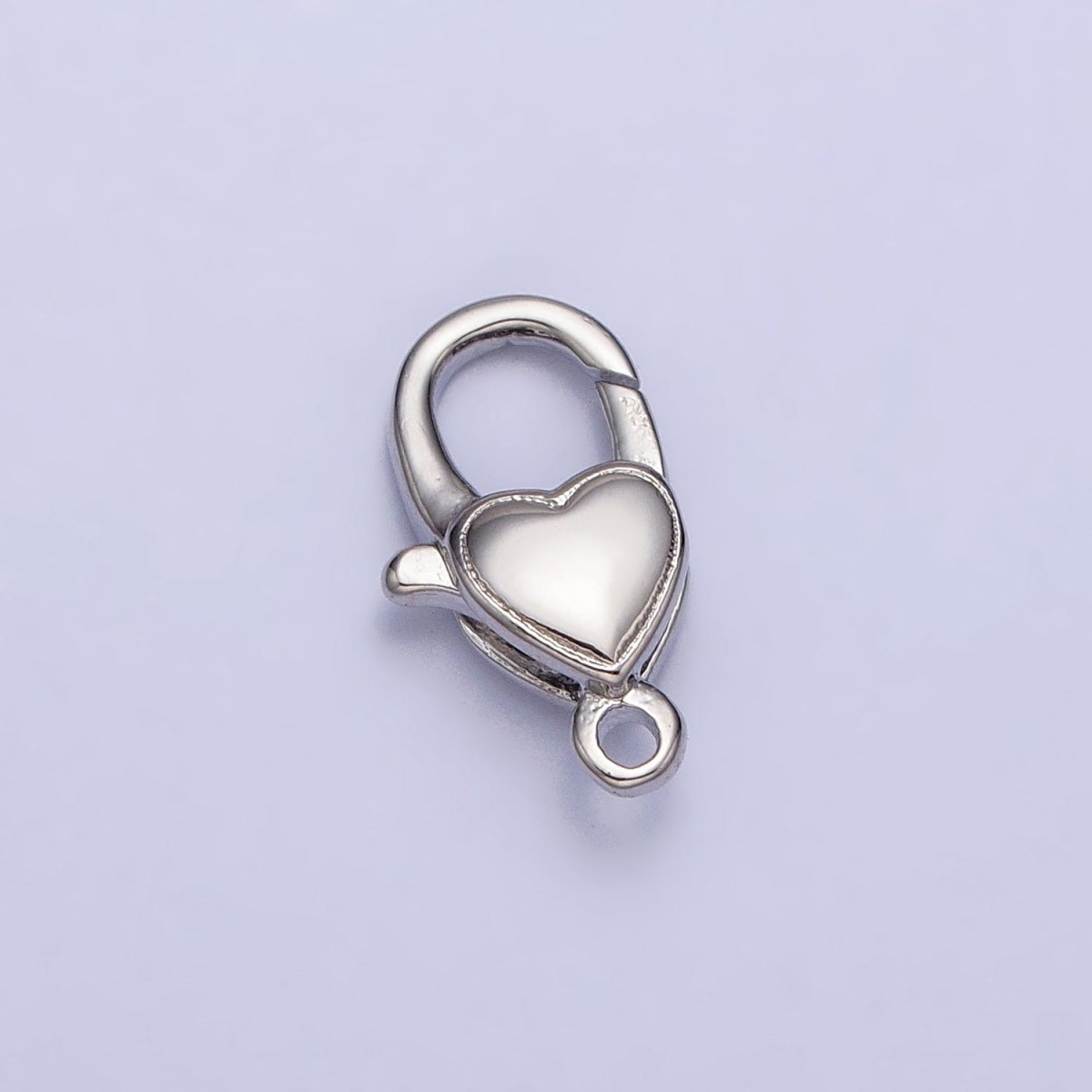 24K Gold Filled Love Heart Oval Lobster Clasps Jewelry Closure Supply in Gold & Silver | Z-129 Z-130