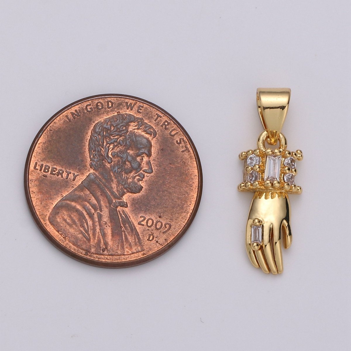 24k Gold Filled Micro Pave CZ Heart Pendant Charm, Gold Hand Micro Pave CZ Pendant Charm, Gold Filled Pendant, For DIY Jewelry I-802 I-803
