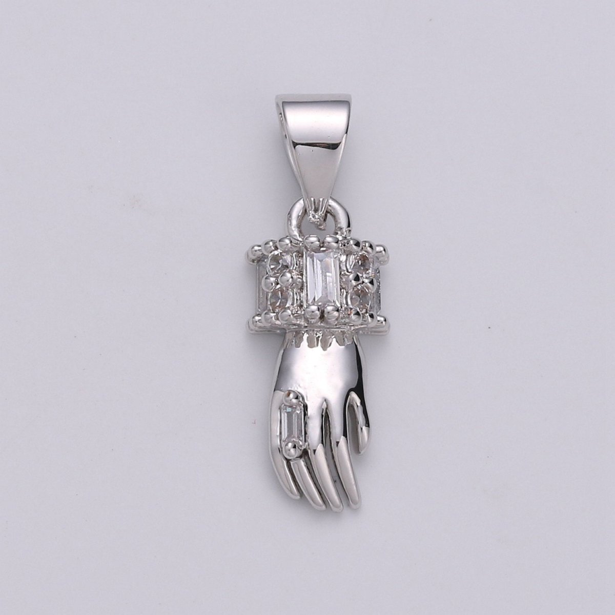 24k Gold Filled Micro Pave CZ Heart Pendant Charm, Gold Hand Micro Pave CZ Pendant Charm, Gold Filled Pendant, For DIY Jewelry I-802 I-803