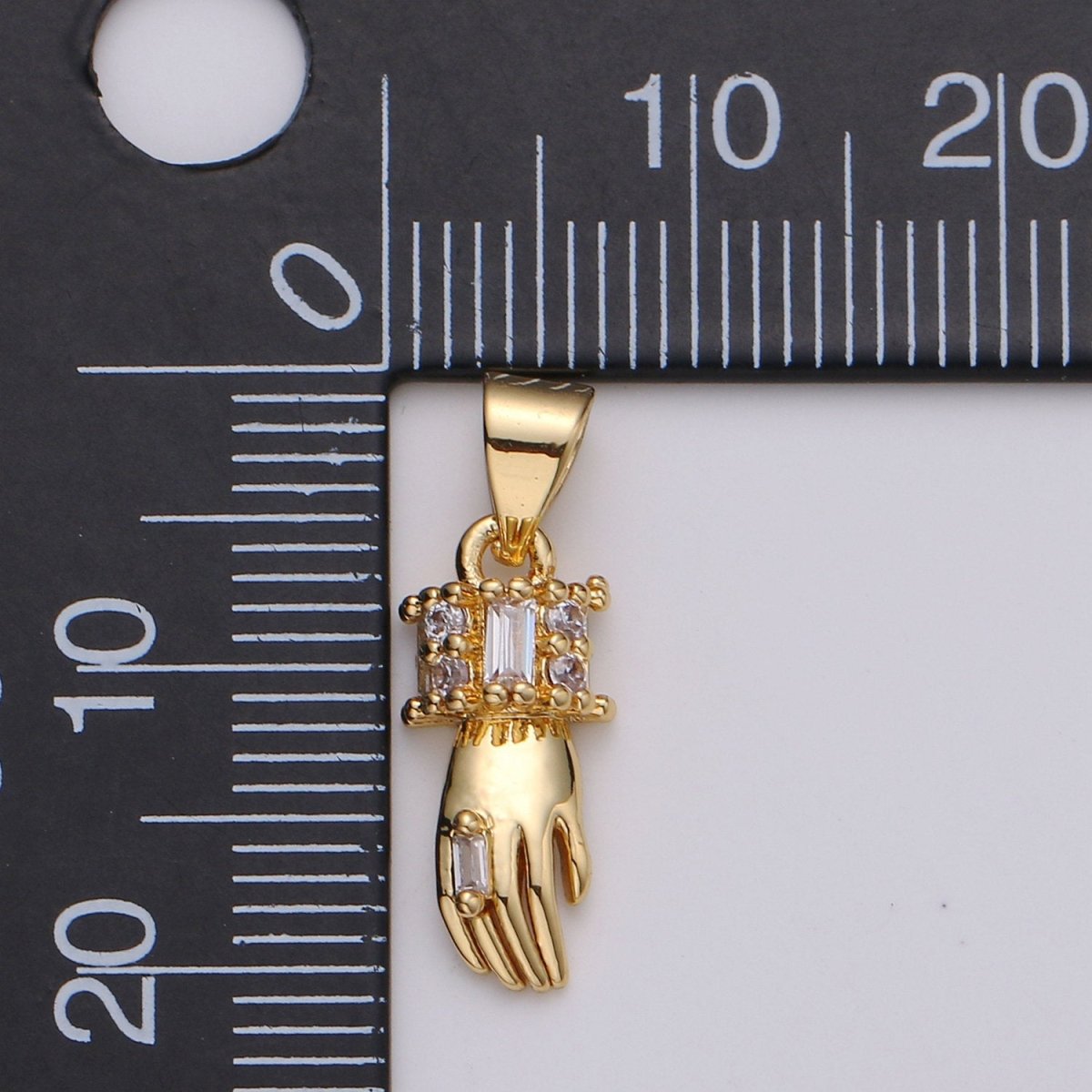 24k Gold Filled Micro Pave CZ Heart Pendant Charm, Gold Hand Micro Pave CZ Pendant Charm, Gold Filled Pendant, For DIY Jewelry I-802 I-803