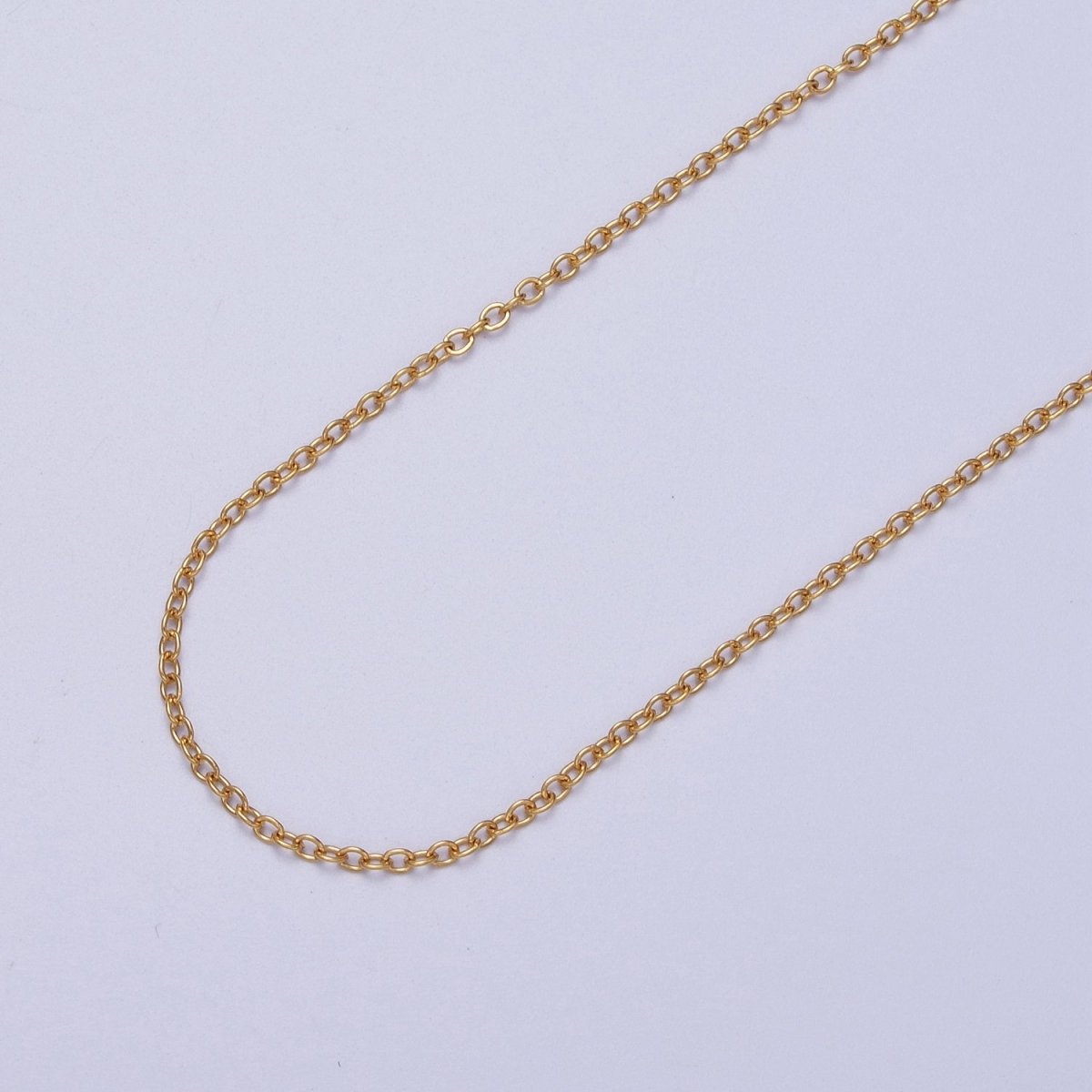 24K Gold Filled Mini 1.3mm Cable Unfinished Chain in Gold & Silver | ROLL-949 ROLL-950 Clearance Pricing