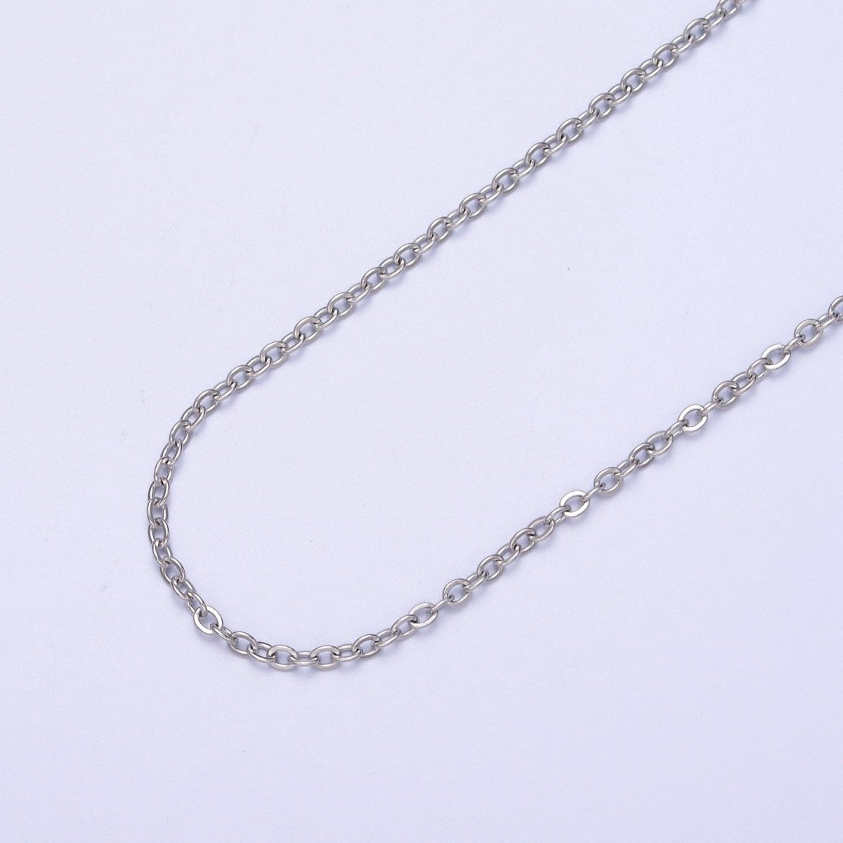 24K Gold Filled Mini 2mm Cable Unfinished Chain in Gold & Silver | ROLL-953 ROLL-954 Clearance