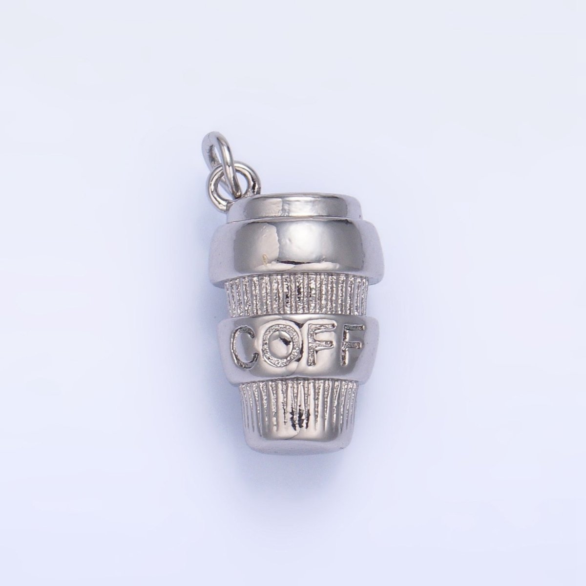 24K Gold Filled Mini 3D Multidimensional Coffee Tumbler Drink Charm in Gold & Silver | W670
