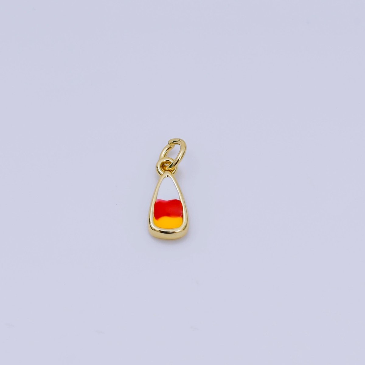 24K Gold Filled Mini Halloween Candy Corn Charm | AJ - 328 - DLUXCA