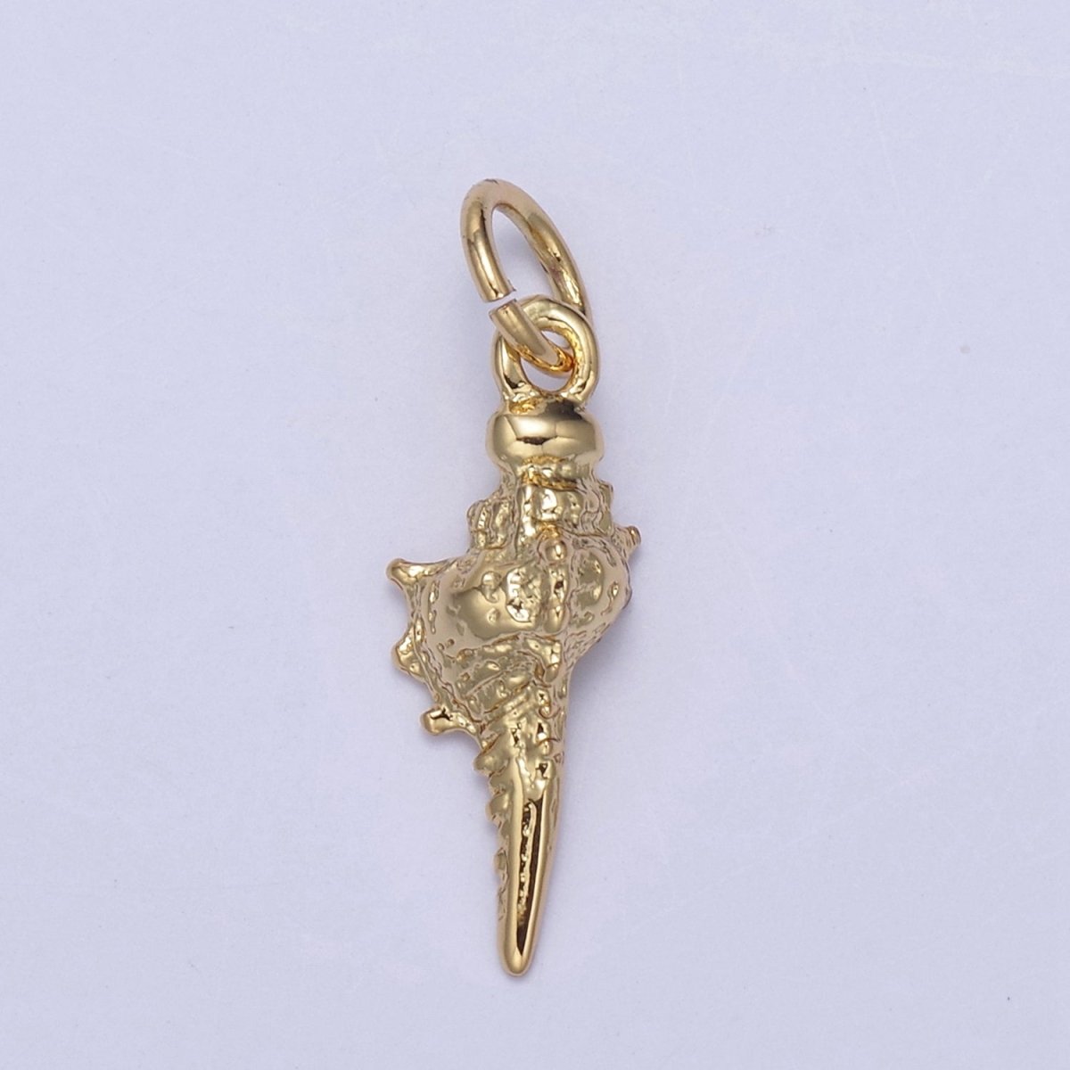 24K Gold Filled Mini Summer Sea Shell Conch Charm N-869 - DLUXCA