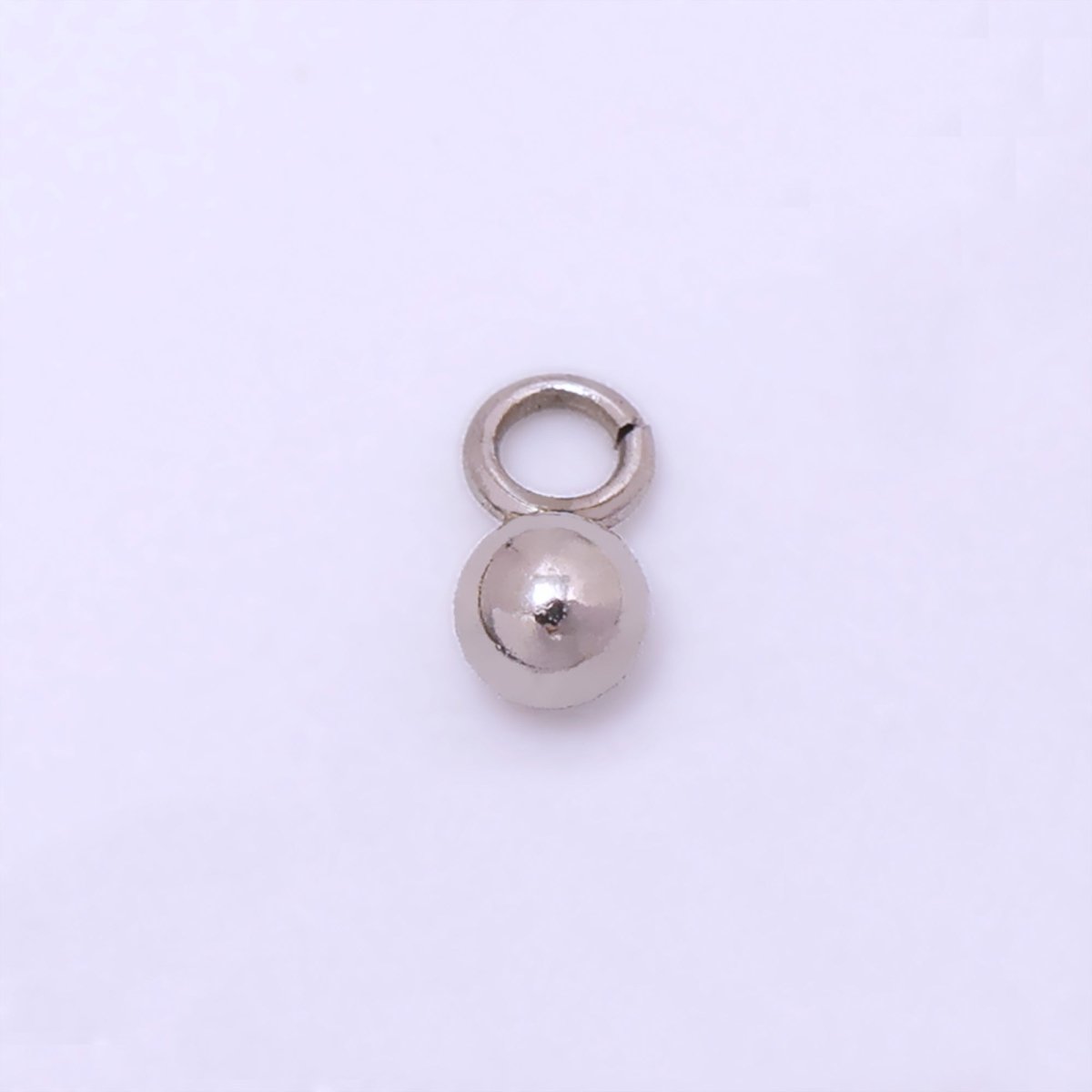 24K Gold Filled Minimalist Ball Bead Charm in Gold & Silver | P737