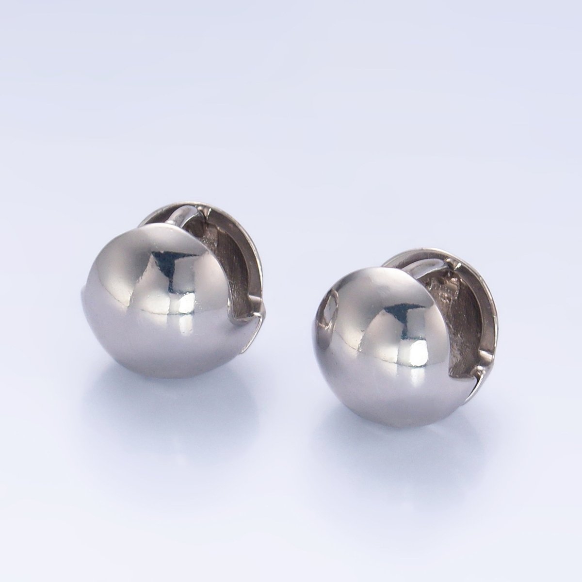 24K Gold Filled Minimalist Ball Round Cartilage Huggie Earrings in Gold & Silver | AB547 AB1047