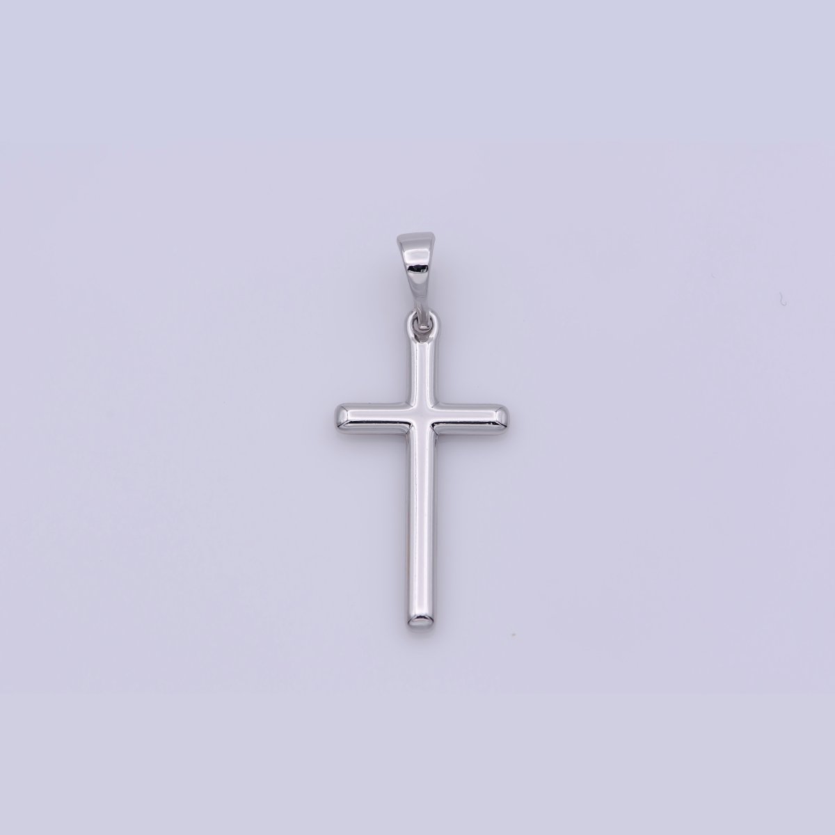 24K Gold Filled Minimalist Cross Pendant in Gold, Rose Gold & Silver | I663