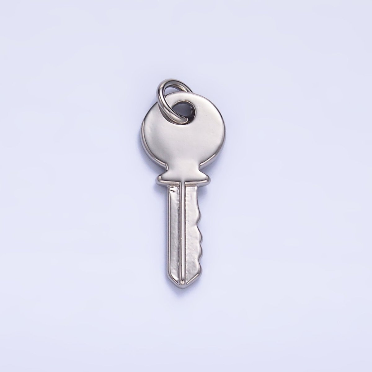 24K Gold Filled Minimalist Key Lock Charm in Gold & Silver | W404