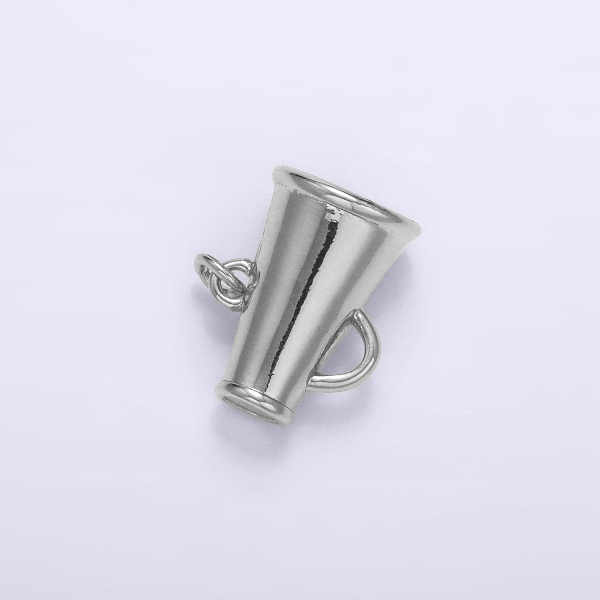 24K Gold Filled Minimalist Megaphone 3D Multidimensional Charm | E654