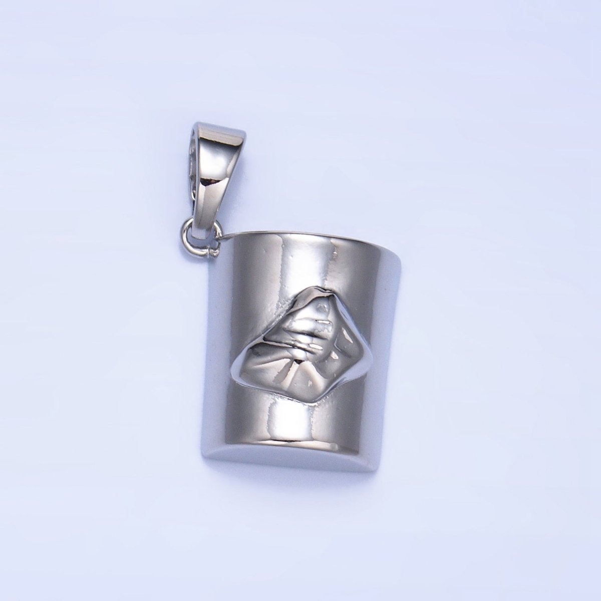 24K Gold Filled Minimalist Mug Cup Drink Pendant in Gold & Silver | AA994